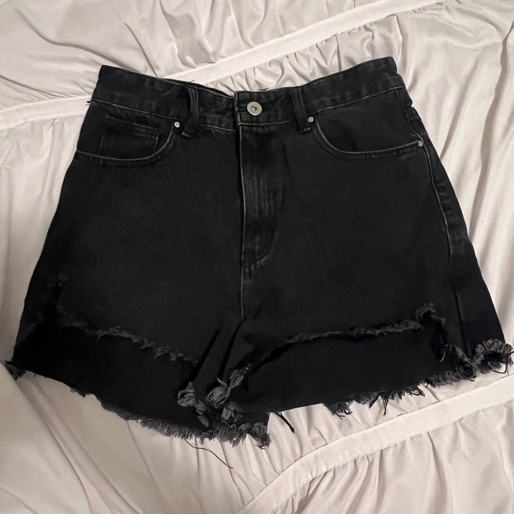 cotton on high rise jean shorts